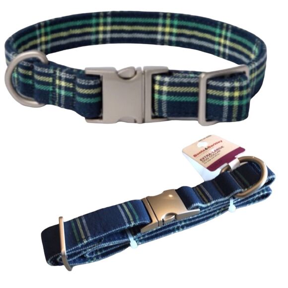 Boots & Barkley Dog Collar Xl Navy Blue Stripe 20-30" Fit Great Dane Bulldog New - Picture 8 of 8